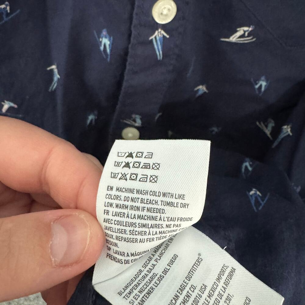 American Eagle Seriously Soft Button Down Shirt M… - image 8